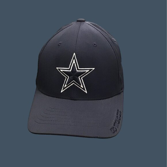 DALLAS COWBOYS MEN NAVY FLEXFIT S/M HAT - Picture 1 of 5